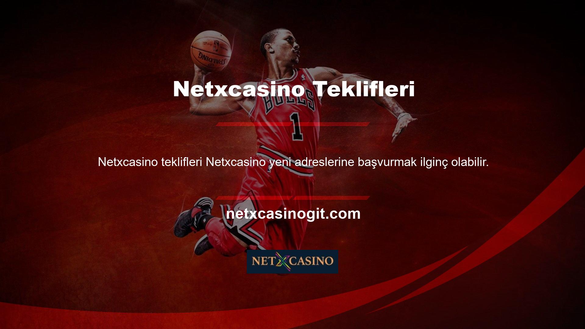 Netxcasino web sitenize mevcut bir URL'yi kullanarak erişir